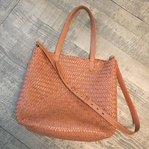 Madewell Medium Transport Tote - Woven Leather